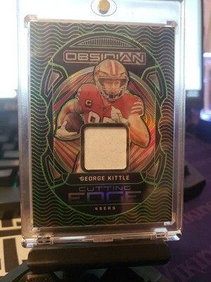 2022-23 Obsidian Footbal George Kittle Patch Green Wave Reflector 35/50