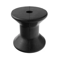 3 Inch Mounting Width Boat Trailer Black Molded Rubber Bow Stop Roller