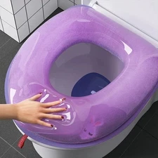 Waterpoof Soft Toilet Seat Cover Cushion Washable Closestool Mat O-shape Toilet
