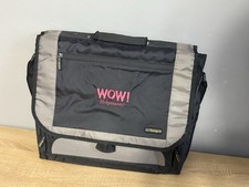 Targus Laptop Travel Computer Shoulder Strap Messenger Bag 17 x14"x4" Black/Gray