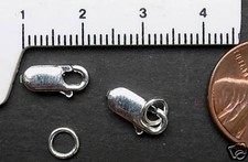 Two sets 925 Sterling Silver lobster Clasp 10 mm