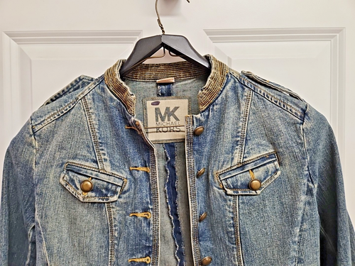 Michael Kors Jeansjacke Denim Military Style Größe Small Damen - Bild 24 von 24