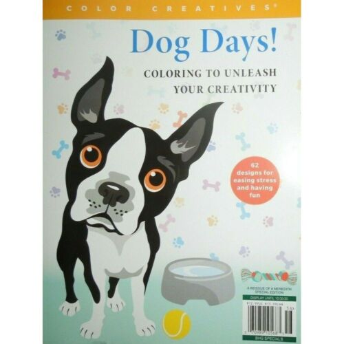DOG DAYS color creatives COLORING UNLEASH YOUR CREATIVITY 62 designs EASE STRESS