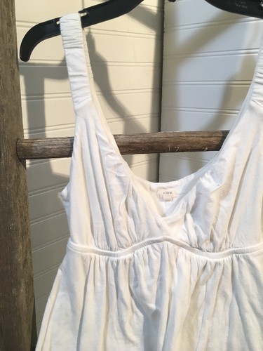Canotta J.Crew donna XS bianca con cinturino vestibilità ampia 100% cotone 257 - Foto 6 di 12
