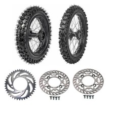 80/100-12  60/100-14 Tire Wheel Rotor Pit Bike KLX Taotao CRF SSR 110cc 70cc