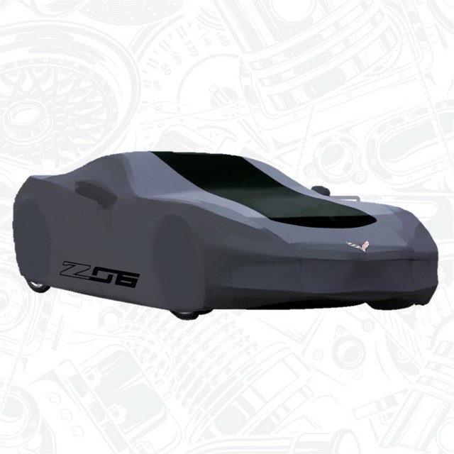 20142019 C7 Corvette Z06 Gray & Black Outdoor Car Cover GENUINE GM 23187876 eBay