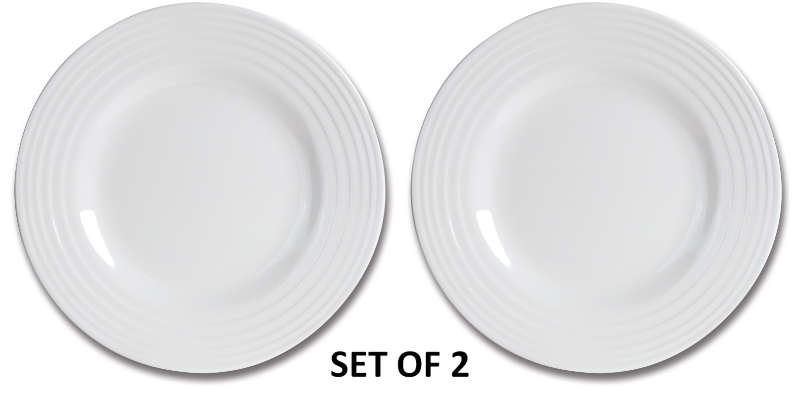 Kampa Camping Melamine White Blanco Set of 1,2 OR 4 Side Plate 20.5cm