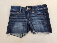 American Eagle Outfitters Shorts Women 00 Super Stretch Denim jean CutOff Summer