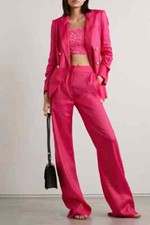 NWT 598 VERONICA BEARD Hirsch linen-blend Dickey blazer 2