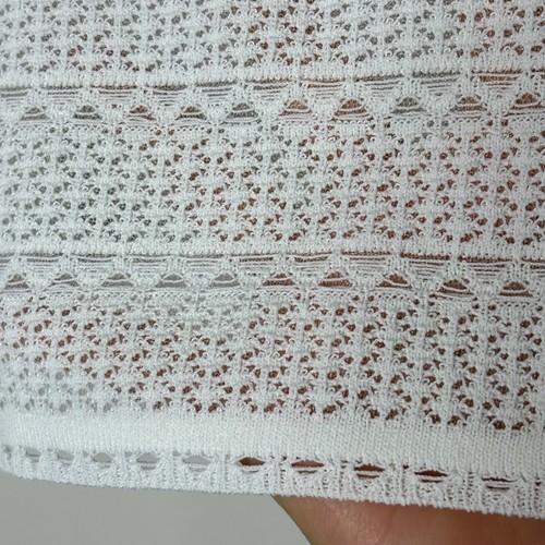 Thakoon Tank Top Medium Lace Jacquard Crewneck Sheer Coquette Delicate Mesh NEW - Picture 5 of 9