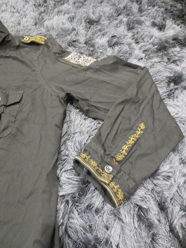 Camicia donna Torrid con bottoni 0 verde militare ricamata utility manica lunga - Foto 12 di 18