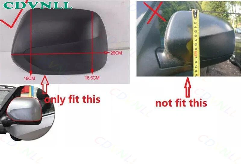 Cubierta de espejo retrovisor lateral derecho blanco para Subaru Forester 2008-10 carcasa Foto 2 de 3