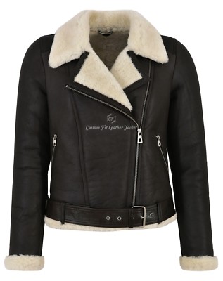 Shearling Tigha Lederjacke Lammfell Closed Lammfelljacke Herren Lammfell  Jacke Lammfellmantel Braun
