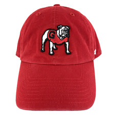 Georgia Bulldogs Hat Dawgs Logo Strap Back Football Baseball Sports 47 Brand Cap