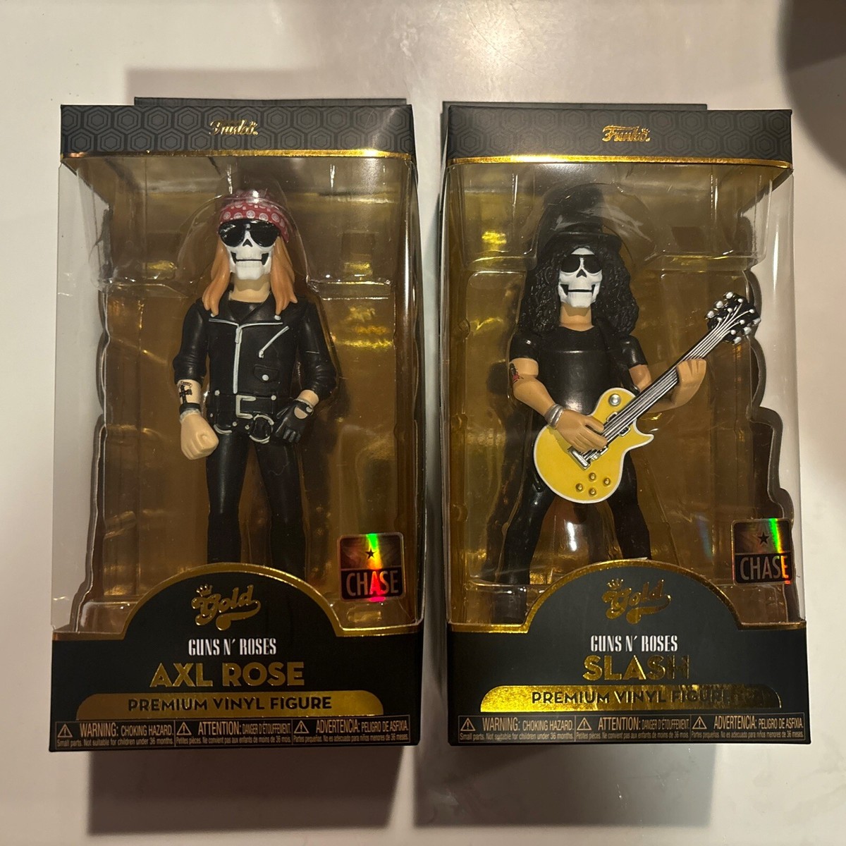 Funko Gold Guns N’ Roses 5” SLASH & AXL ROSE figures CHASE Funko Gold Guns N’ Roses 5” SLASH & AXL ROSE figures CHASE