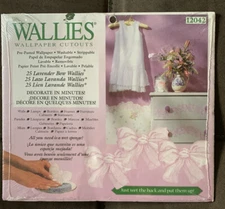 Wallies Wallpaper Cutouts 25 Lavender Bow 12042 Pre-pasted NEW 