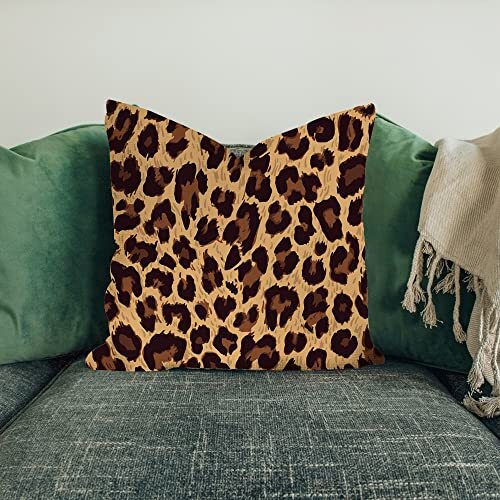 Throw Pillow Cover Leopard Animak Skin Print Home Decor Pillowcase for Sofa - Picture 3 of 7