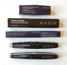 Avon 3 Lip gloss 1 Lipstick and 1 Sheer Lipcolor Lot Of 5 New Sealed