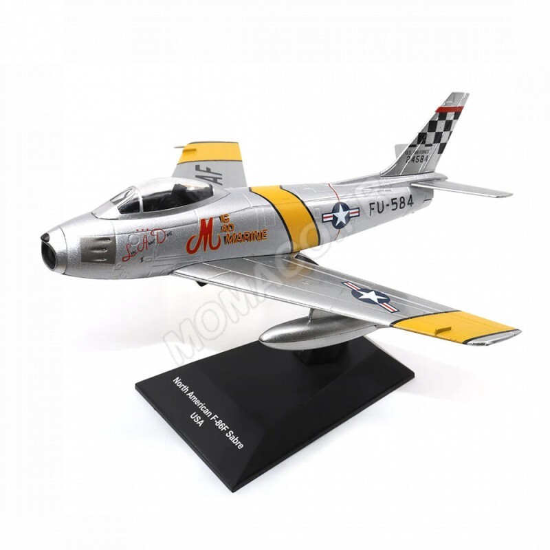 F-86F Sabre 1949 miniature 1/72 : finition premium en métal injecté Motor City Warbirds