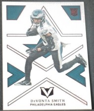 DeVonta Smith 2021 Panini Chronicles Vertex Red Rookie #V8 (187/199) Eagles RC