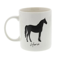 Best Of Breed Horse Silhouette Typography Style Mug