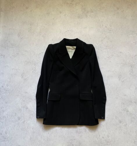 Maison Martin Margiela x H&M Womens Sculptural Wool Black Blazer Jacket Size 38