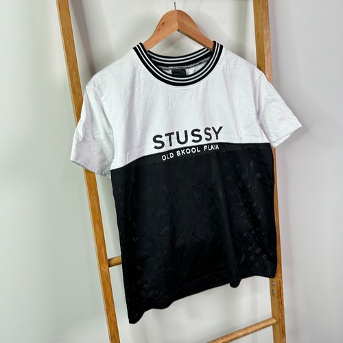 Stussy Shirt Womens 8 Black & White Short Sleeve - Picture 2 of 10