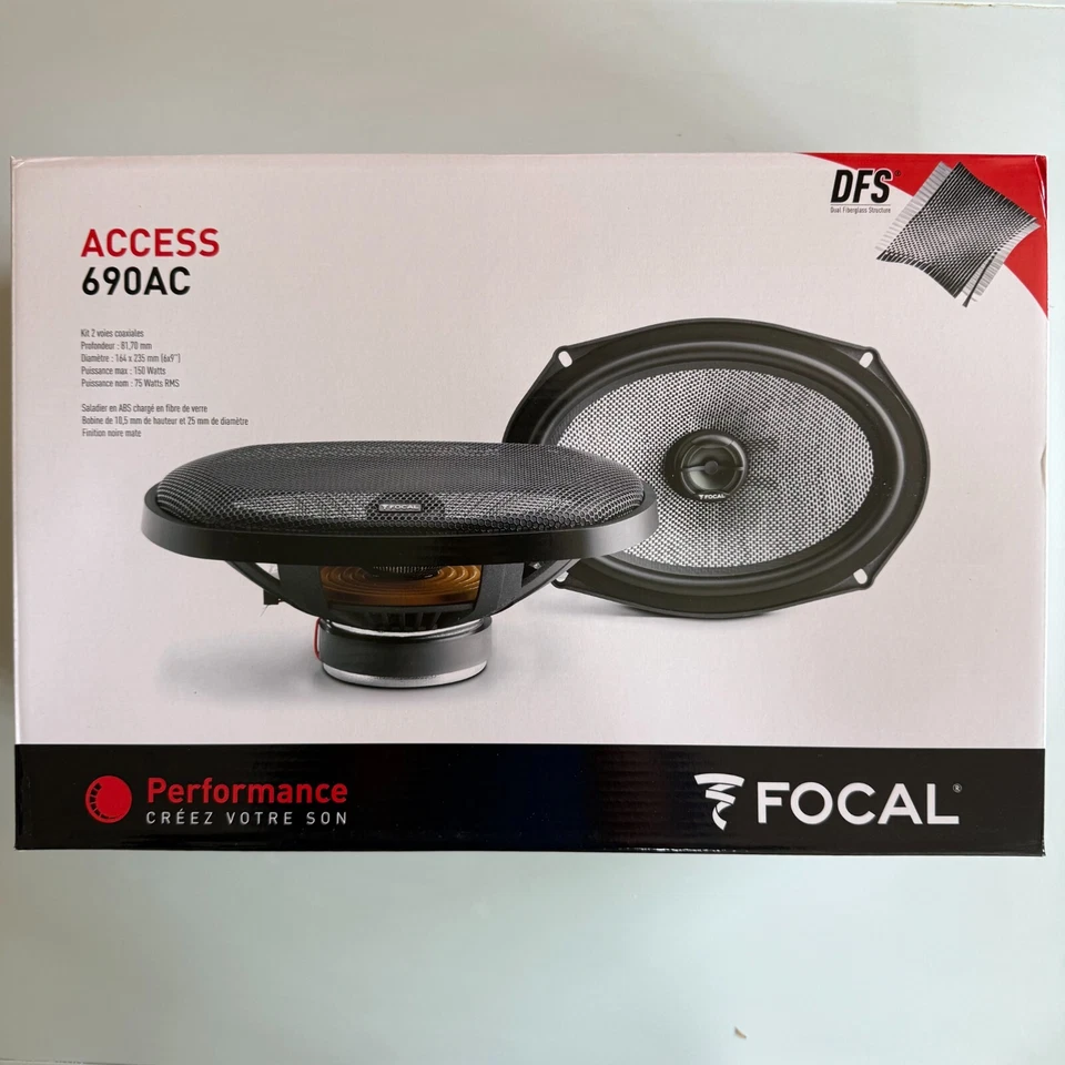 Kit de altavoces coaxiales bidireccionales para automóvil Focal 690AC 6x9 Performance Access Series - Par Foto 2 de 4