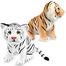 Bambola Tigre Peluche Animal 30 Cm Seduta Giocattolo Regalo Bambini Morbido