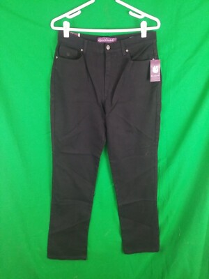 Gloria Vanderbilt SZ 10 Women's Amanda Classic Tapered Jean Black, 