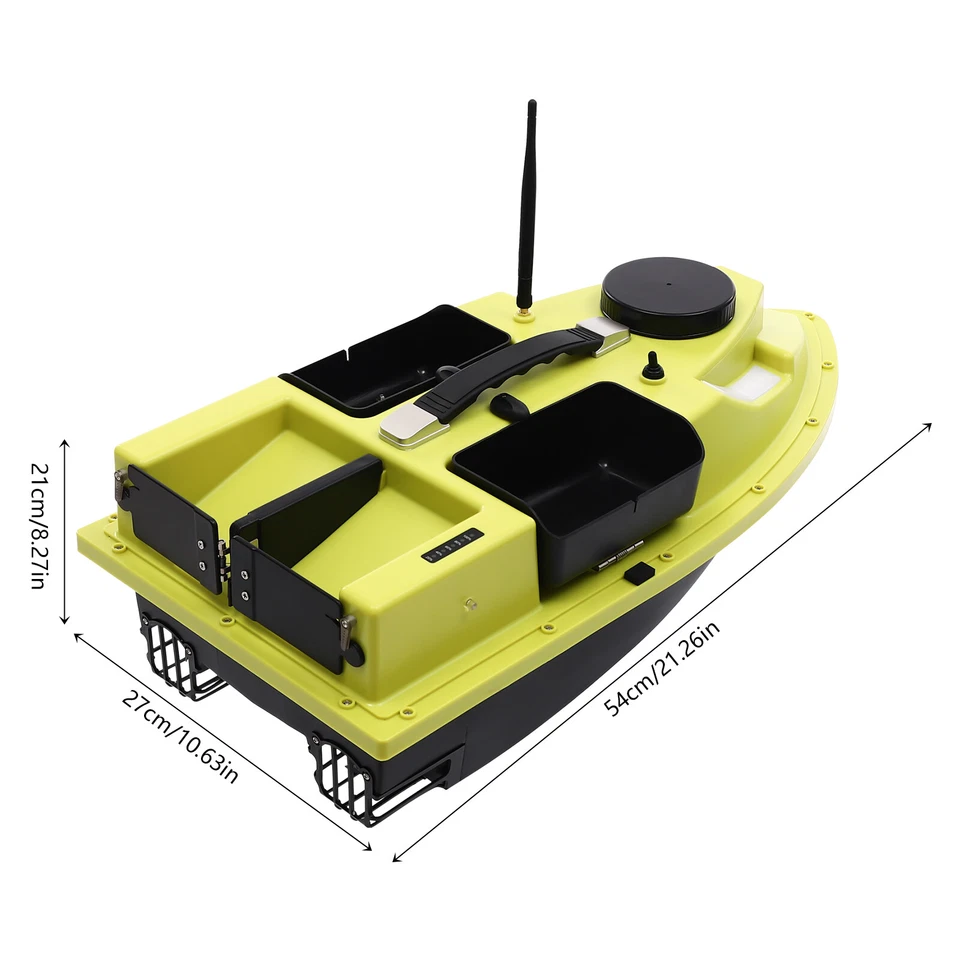 Neu Wireless Bait Boat Angelköderboot mit GPS 4 Fächer Angeln Köderboot - Bild 3 von 4