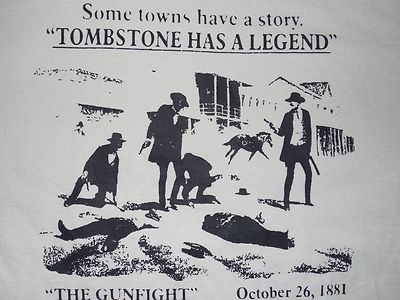 T-shirt XL Graphique Tombstone - Certaines Villes Ont Une Histoire... Tombstone A Une Légende