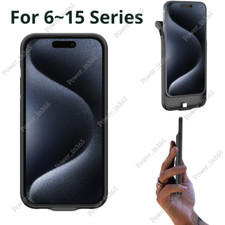 Power Bank Charging Cover External Battery Charger Case For iPhone 6 15 Series