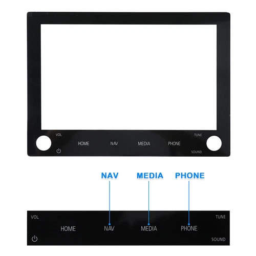 Para 19-2022 Mitsubishi Outlander Radio 8" NAV Pantalla Táctil LCD Digitalizador - Imagen 2 de 6