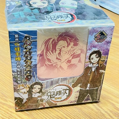 #ad Demon Slayer Kimetsu No Yaiba Premium Trading Card 20 Pack Booster Box NEW Kitty $37.00