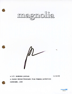 Paul Thomas Anderson "Magnolia" Signed Autograph Movie Script ...