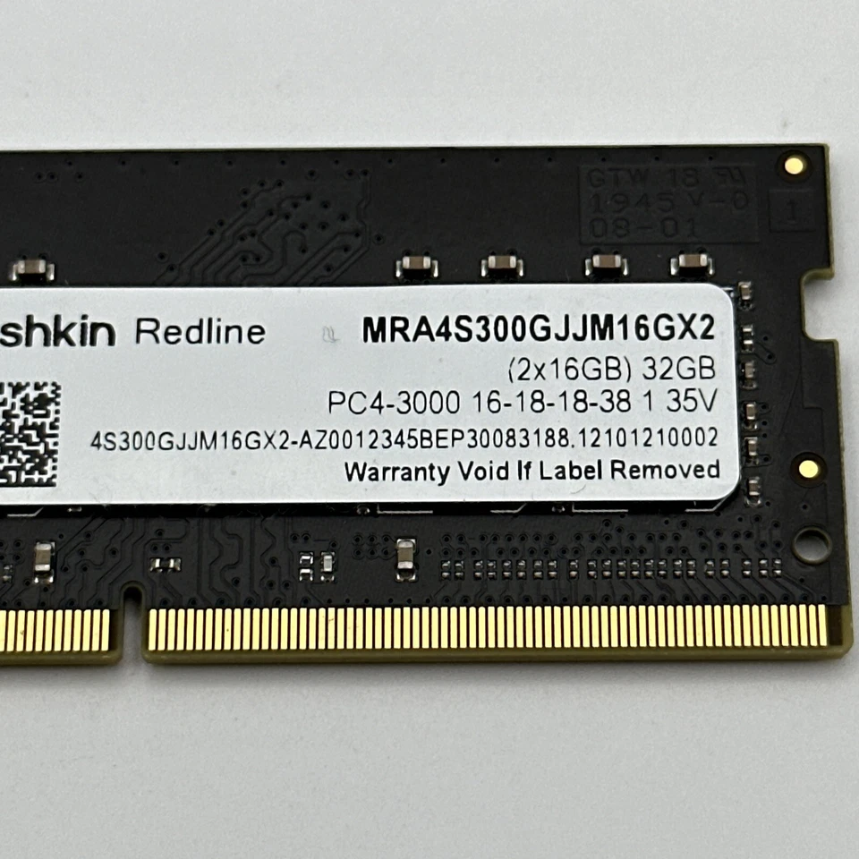 Mushkin 16GB (1x16GB) Redline Notebook – DDR4 (PC4-3000) - MRA4S300GJJM16GX2 - Image 2 of 4