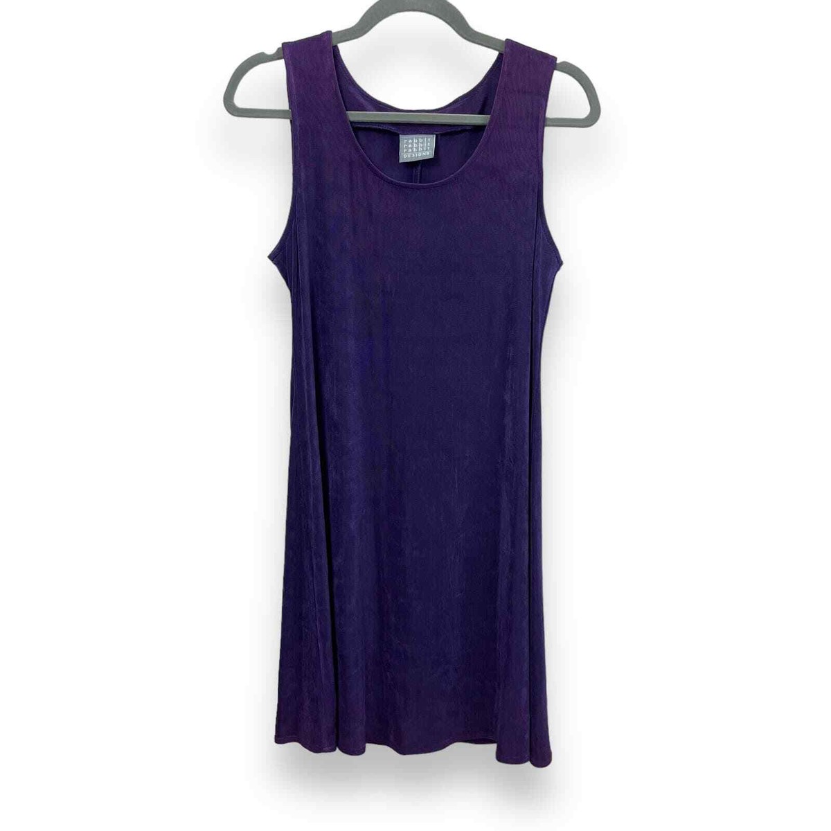 Vintage 90s Rabbit Designs Dress Womens Purple 10P Slinky Jersey Knee  Length | eBay