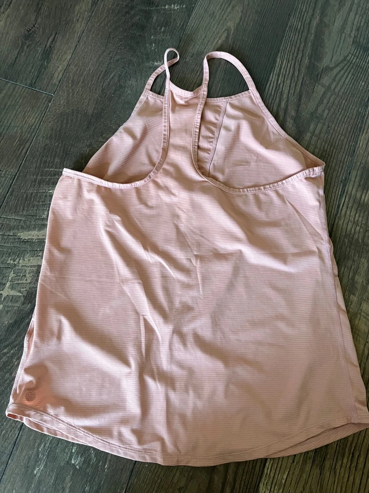 Zella Inner Strength Sports Bra White Floral & Matching Pink Tank Top Size Small - Image 4 of 4