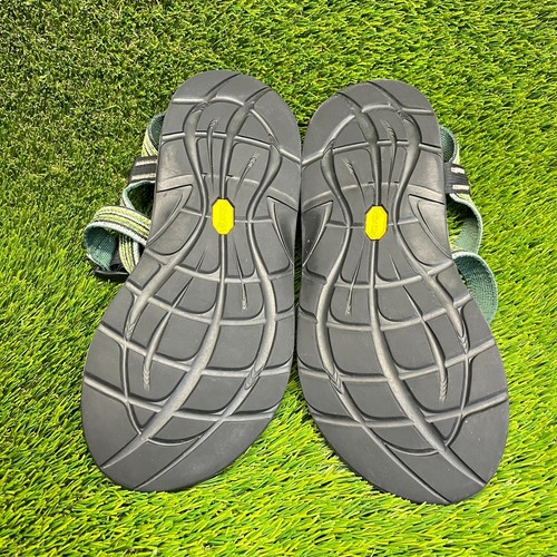 Chaco Z/1 Classic Mens Size 12 Green Black Beach Walking Outdoor Sport Sandals - Picture 7 of 10