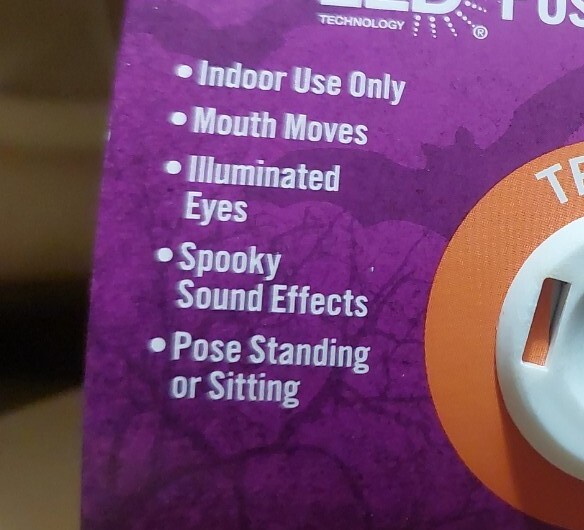 Set Of 2 Home Accents Holiday 2.5ft Animated Halloween Skeleton LED