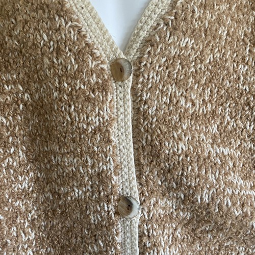 Handarbeit Strick Oversize Damen Herren Strickjacke Pullover Grob Slouchy Wolle NEU XXL - Bild 3 von 12