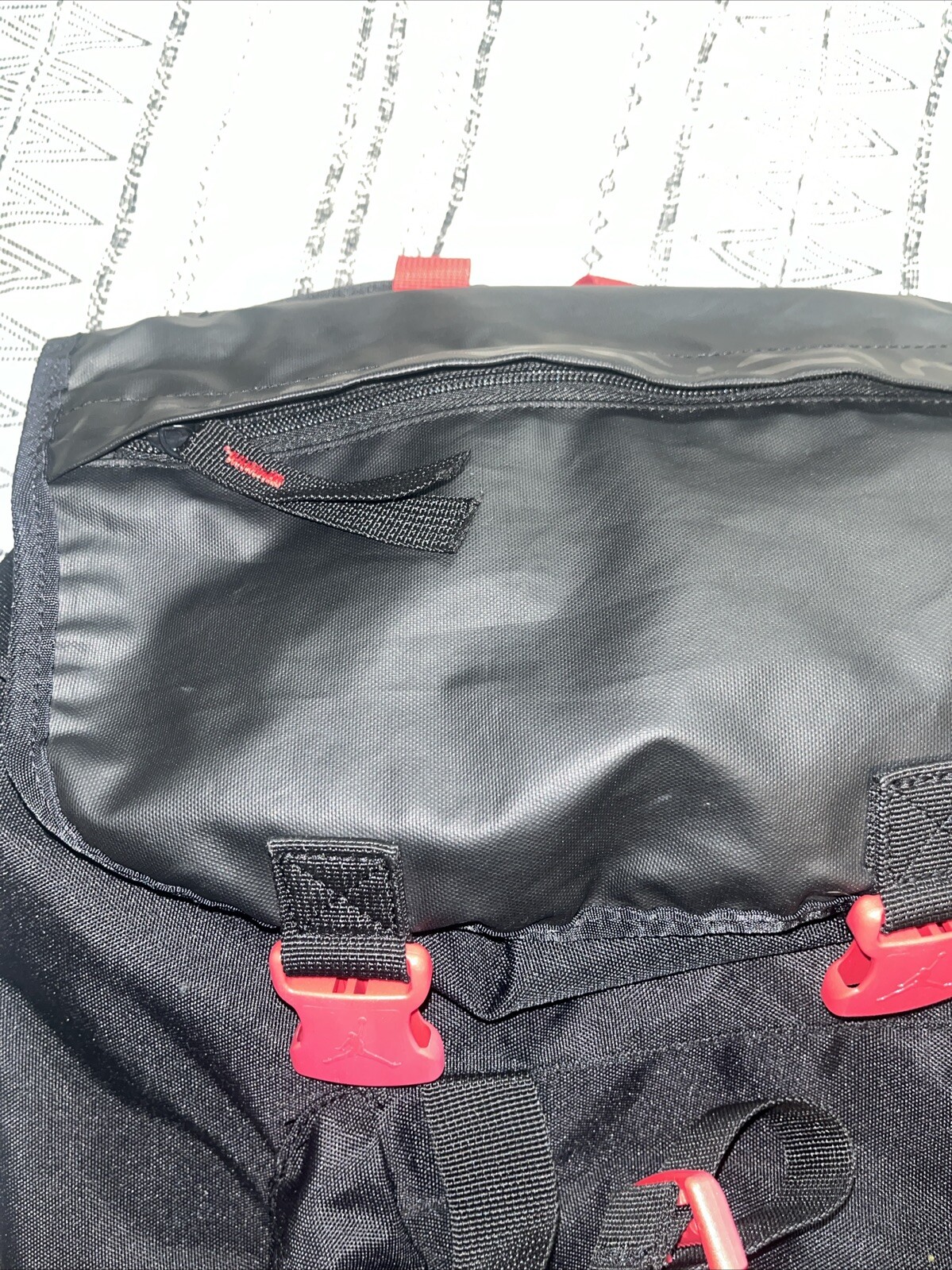 Air Jordan Backpack Drawstring Black/red With lot… - image 14