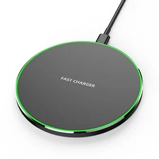 15W Fast Charging Pad – Universal Wireless Dock for Android & iPhone Devices USA
