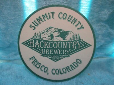 Summit County Backcountry Brewery Beer Coaster