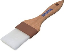 Wooden Handle Nylon Bristle Brush 2 Inches Brown