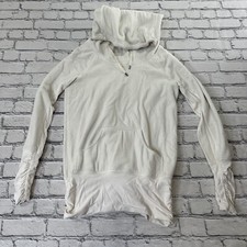 Lululemon Don't Hurry Be Happy Pullover Polar Cream Cowl Neck Soft Fleece Size 4