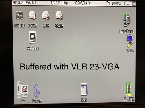 Commodore Amiga 500 500+ 600 1200 2000 4000 DB23 RGB VGA adapter PERFECT IMAGE! - Photo 2/7