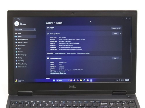 Dell Precision 7530 15.6" Intel Core i7-8850H 48GB 1TB NVMe Windows 11 Pro - Afbeelding 2 van 10
