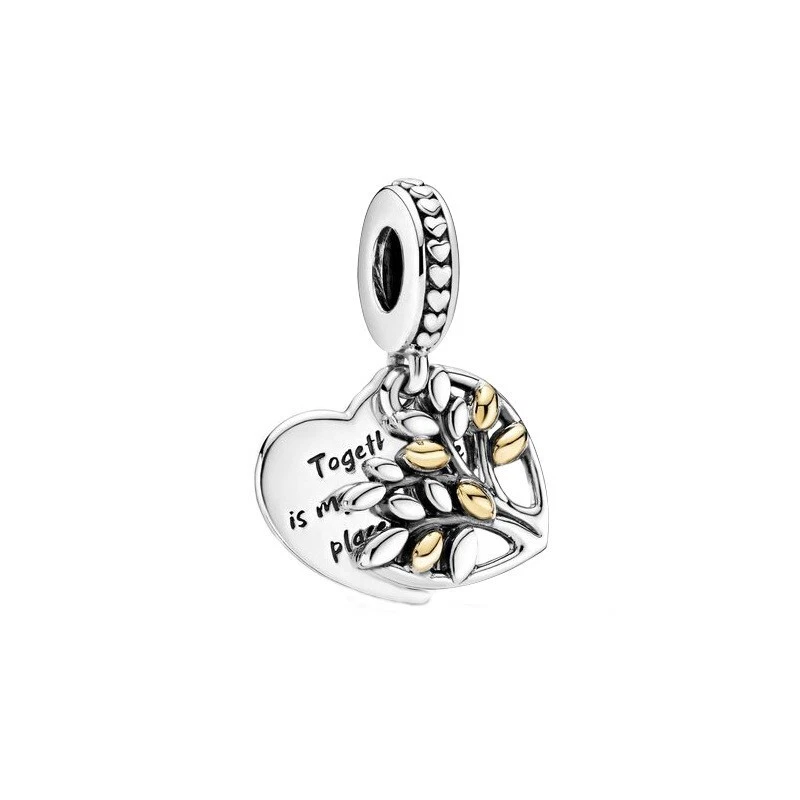 Two hearts deals dangle charm